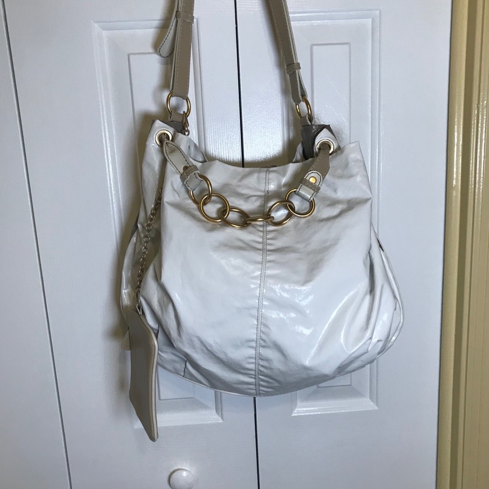 FIRM RARE Stella McCartney Very Large White Vegan Hobo Bag - Picture 3 of 15